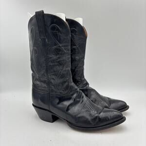 Lucchese Classics Handmade Black Cowboy Western Boots Men's 12.5 E